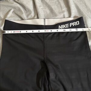 Nike Pro Black and Gray Leggings